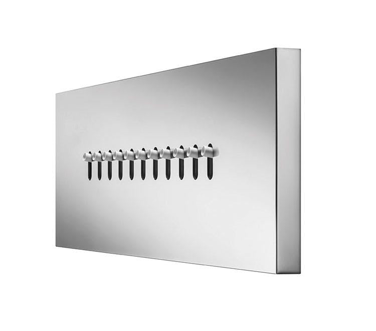 SOFFIONE DOCCIA WAWE BODYJET AD INCASSO A PARETE E044246 RETTANGOLARE 250X80 ACCIAIO LUCIDO MADE IN ITALY