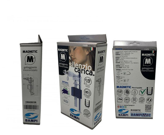 VALVOLA GALLEGGIANTE UNIVERSALE 3/8 CASSETTA WC SILENZIOSO 10DB ANTICALCARE