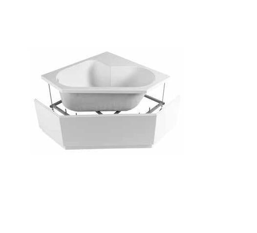 VASCA ANGOLO 120X120 DIAMANTE TELAIO PANNELLO SENZA IDROMASSAGGIO
