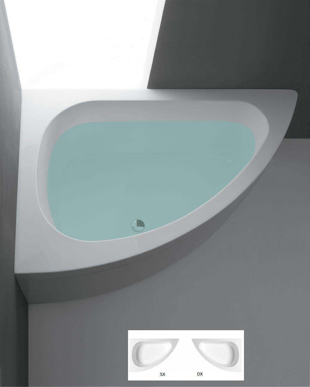 VASCA ANGOLO 150X100 SHARM TELAIO PANNELLO IDROMASSAGGIO WHIRLPOOL CROMOTERAPIA