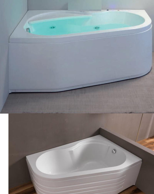VASCA ANGOLO 150X100 WAP TELAIO PANNELLO IDROMASSAGGIO WHIRLPOOL AIRPOOL DISINFEZIONE CROMOTERAPIA